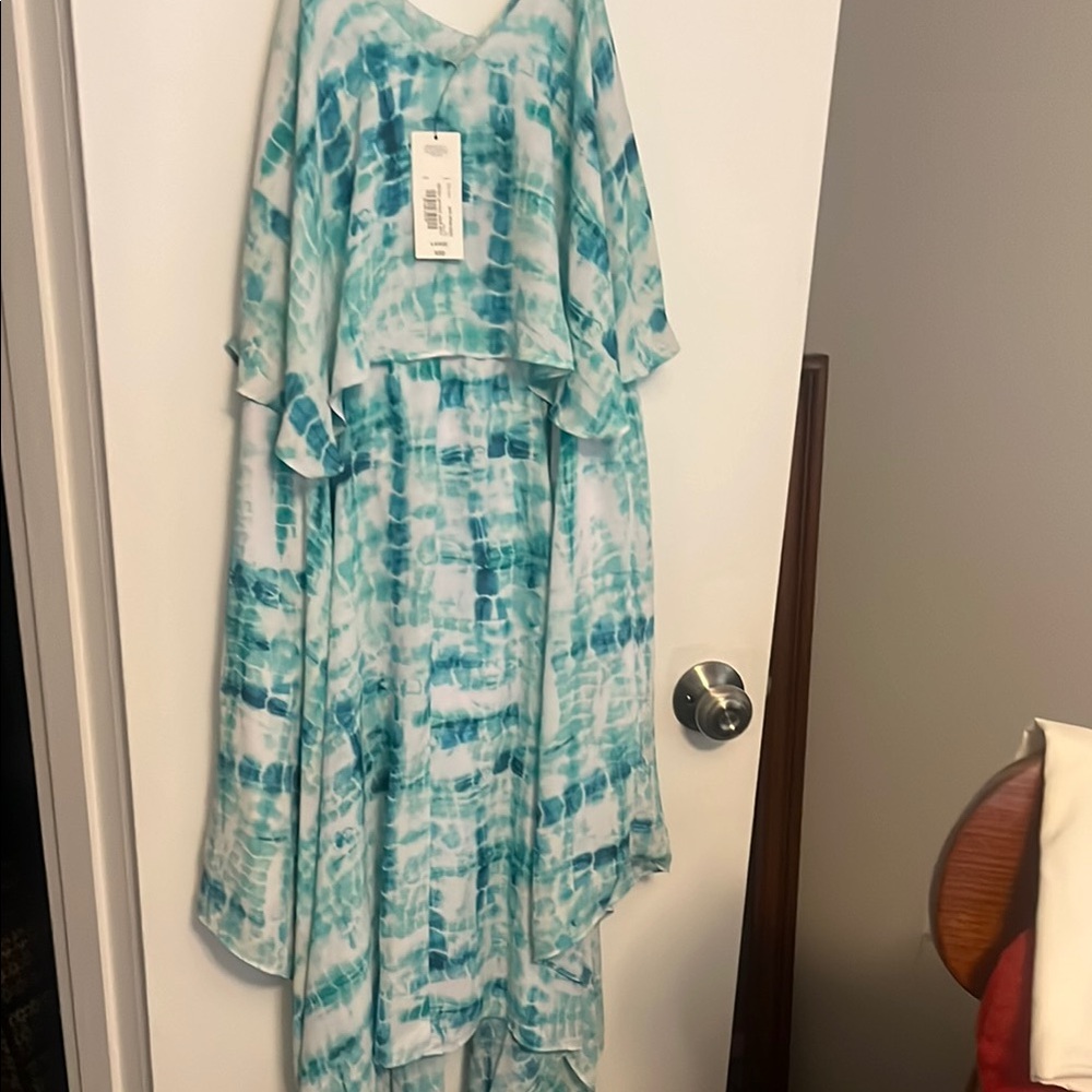 a.n.a Blue and White Women's Dress